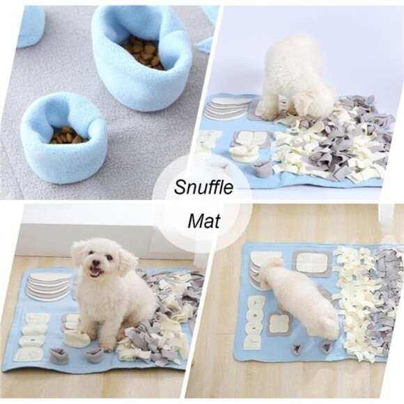 Snuffle Mat for Dogs, M Size 23.6" x 39.4" for Small/Medium Breed Dogs, Non-Slip - Picture 3 of 7